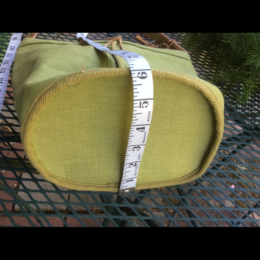 Fossil Fabric Canvas Bucket Bag New - image 5